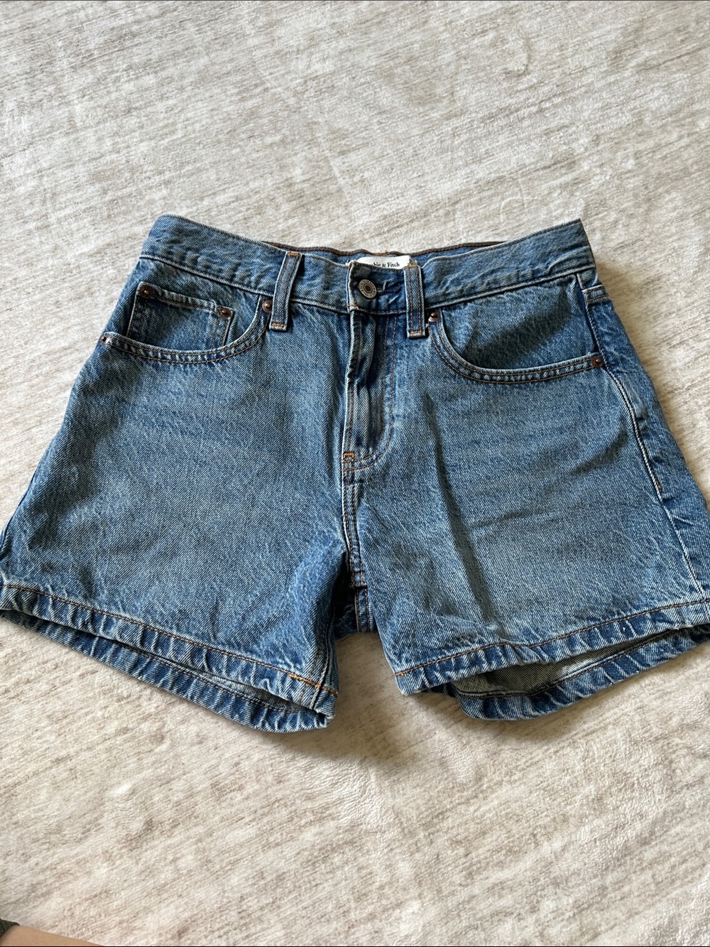 Abercrombie & Fitch Classic Blue Denim Shorts